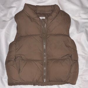 SFERRA tan puffer vest